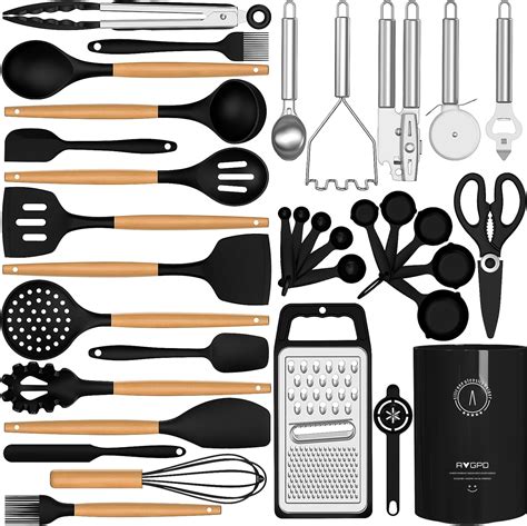 amazon silicone utensils|Silicone Cooking Utensils Set .